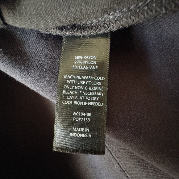 Betabrand Dress Pant Yoga Pants Bootcut Black Stretch Wide Leg Flare Petite LRG - Picture 6 of 9